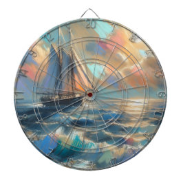 Frakt som seglar på sjön darttavla