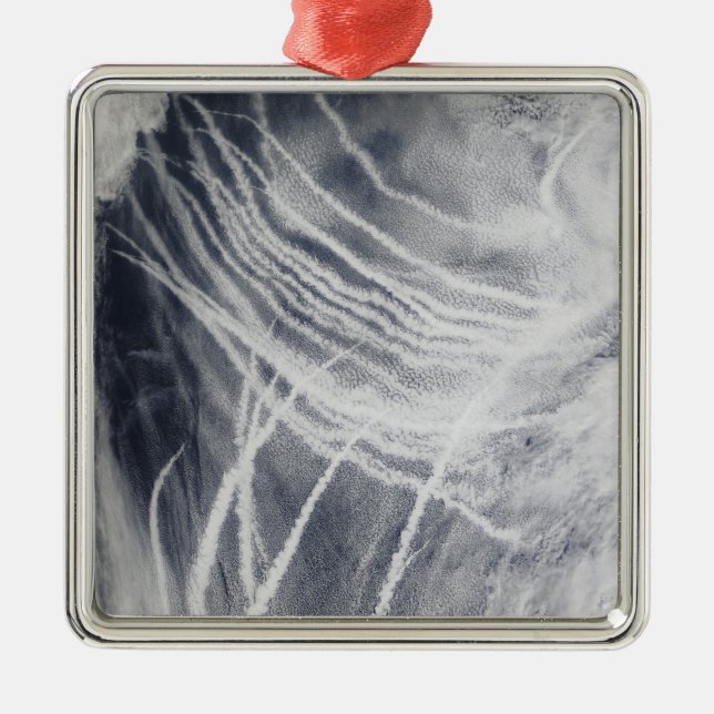 Frakt spårar i norra Stilla havet Julgransprydnad Metall (Framsidan)