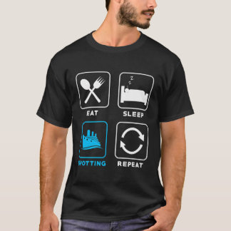 Frakt Spotter Frakt Spotting Eat Sömn Frakt Spotti T Shirt