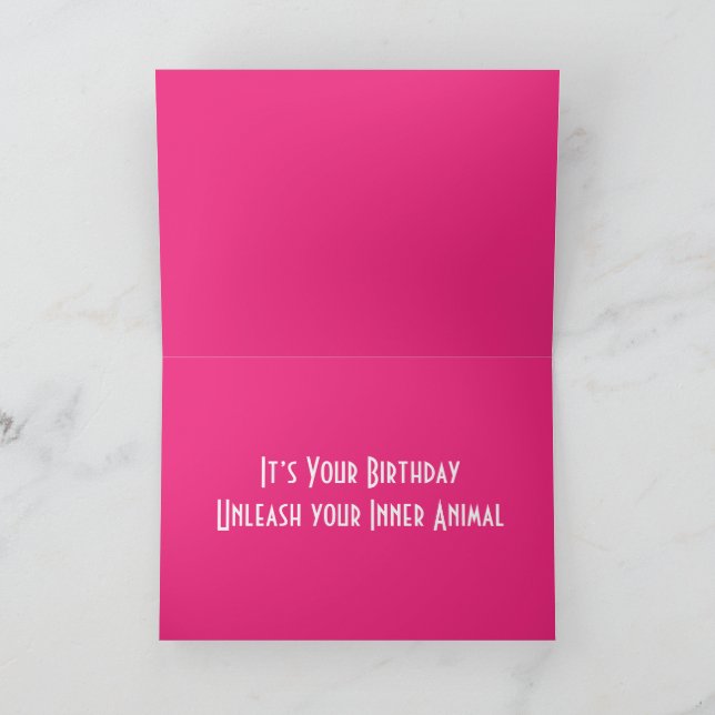 Frakt TZU-födelsedagskort, mappat gratulationskort Kort (Inuti)