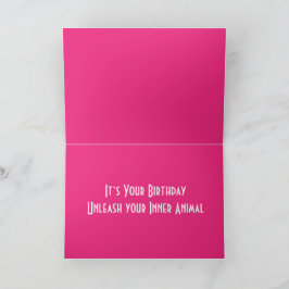 Frakt TZU-födelsedagskort, mappat gratulationskort Kort