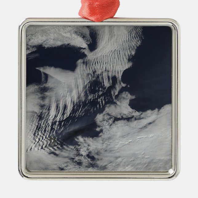 Frakt-vågformade moln i Sydindiska Oce Julgransprydnad Metall (Framsidan)