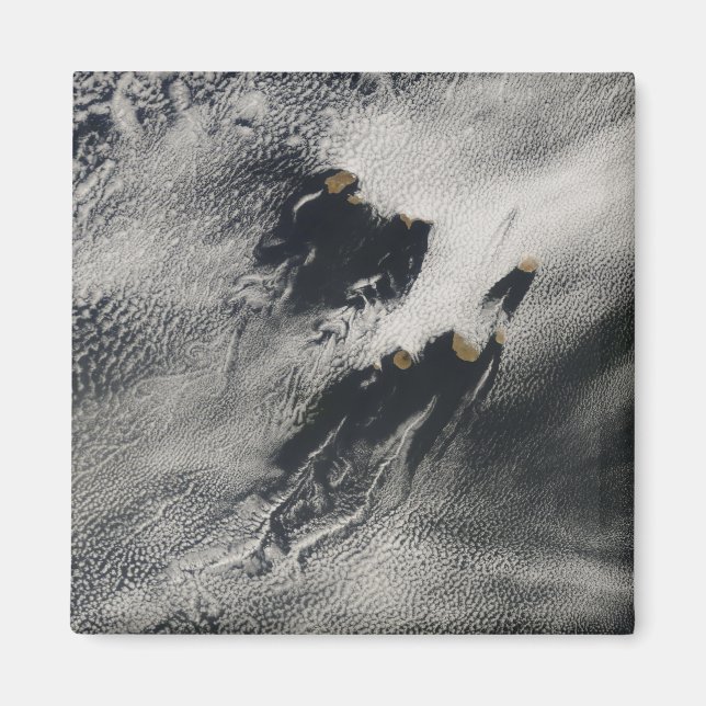 Frakt-vågformade vågmoln och molnvlar magnet (Framsidan)