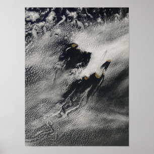 Frakt-vågformade vågmoln och molnvlar poster