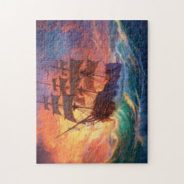 Frakt vid stormsjön pussel