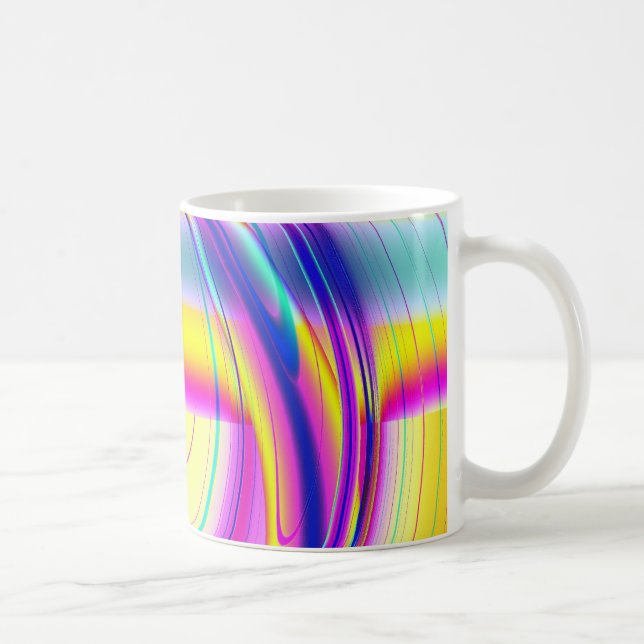 Fraktal abstrakt 061012f kaffemugg (Höger)