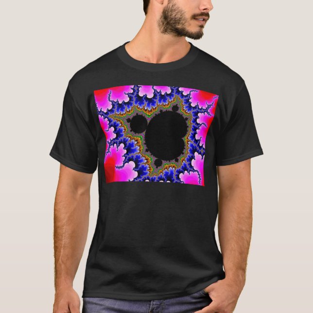 Fraktal Apfelmännchen mandelbrot set T Shirt (Framsida)