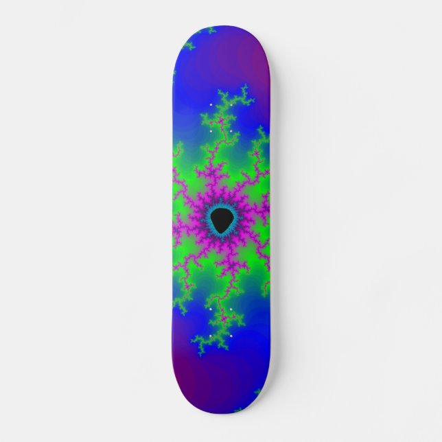 Fraktal blixt: Skräddarsydd skateboard (Framsida)