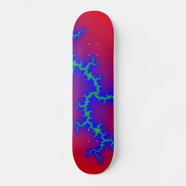 Fraktal blixt: Skräddarsydd skateboard (Framsida)