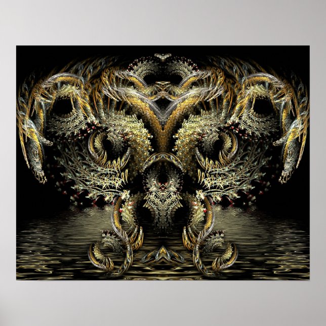 Fraktal DragonOwl Poster (Framsidan)