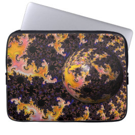 Fraktal Eldstormssfär Laptop Fodral