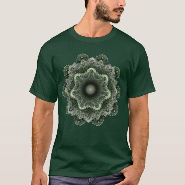 Fraktal finurlig ornament t shirt (Framsida)