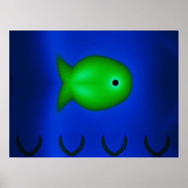 Fraktal fisk poster (Framsidan)