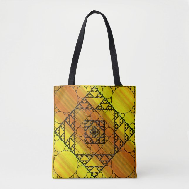 Fraktal geometri All-Over-Print väska (Framsida)