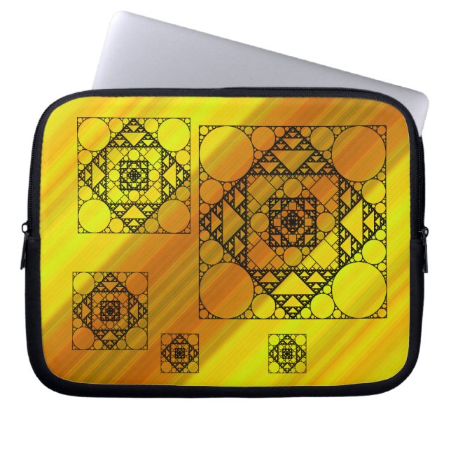 Fraktal geometri Laptop-fodral Laptop Sleeve (Framsidan)
