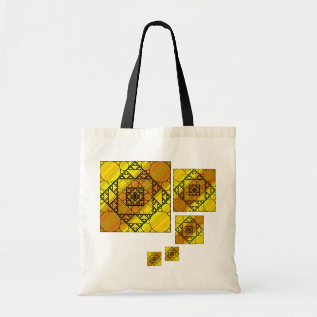 Fraktal geometri Totebag Tygkasse (Framsidan)