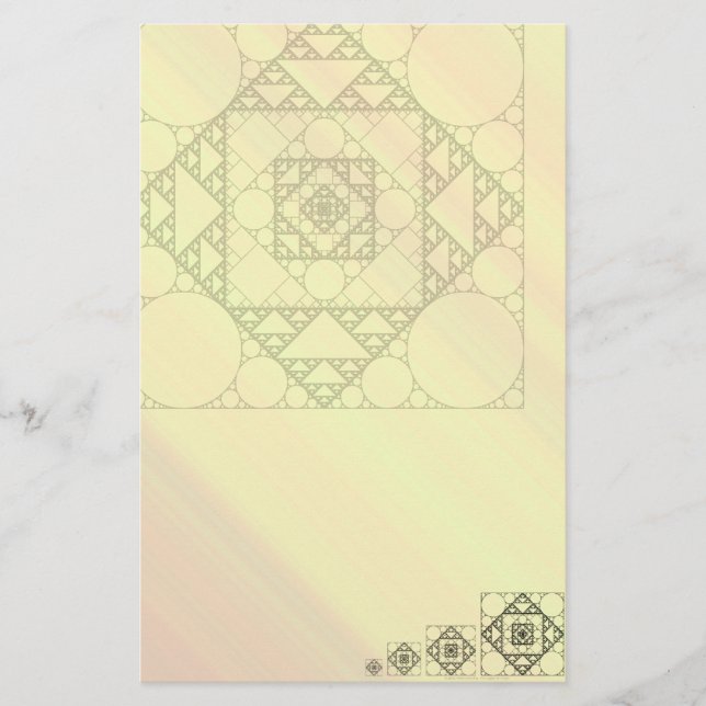 Fraktal Geometrisk Brevpapper (Framsida)