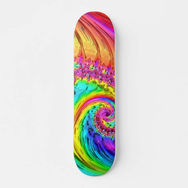 Fraktal Glas 6 Skateboard (Framsida)