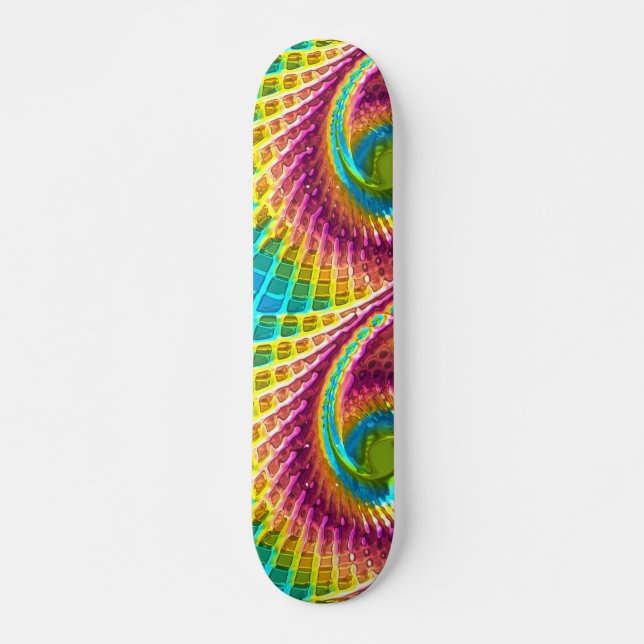 Fraktal Glas 7 Skateboard (Framsida)
