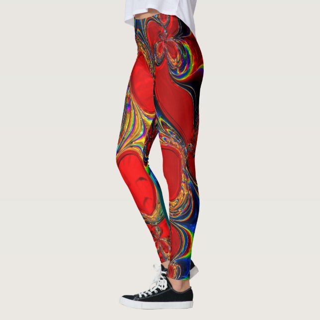 Fraktal Glas Konst 9A Leggings (Vänster)