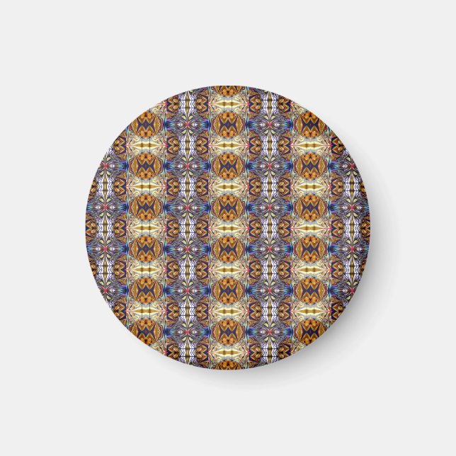 Fraktal in Farbe Magnet (Framsidan)