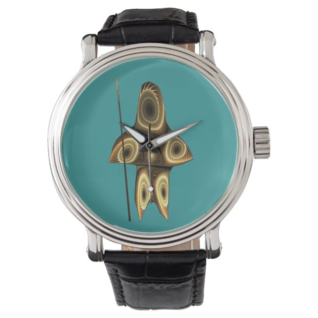 Fraktal Inuit-jägare Armbandsur (Framsida)