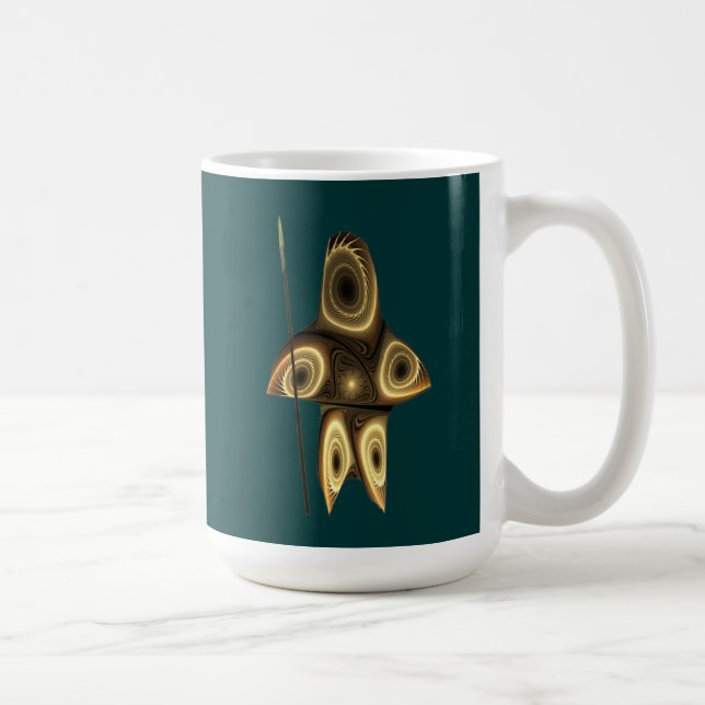 Fraktal Inuit-jägare Kaffemugg (Höger)