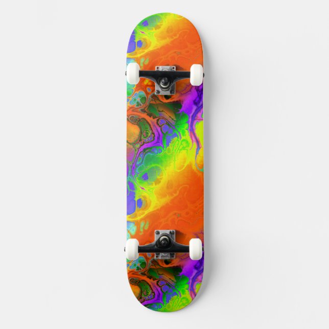 Fraktal konst 19 Skateboard Bräda 21,5 Cm (Framsida)