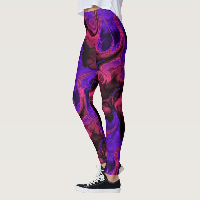 Fraktal konst 2-10 leggings (Vänster)