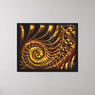 Fraktal konst 33 lindad canvas