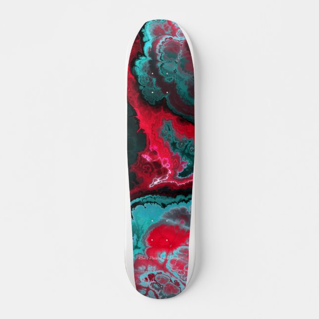 Fraktal konst 3-16B Skateboard (Framsida)