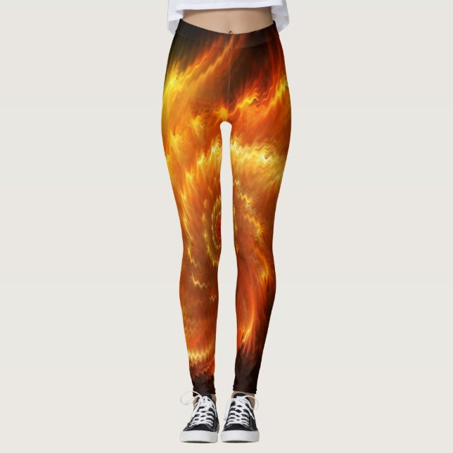 Fraktal konst 5 leggings (Framsida)