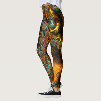 Fraktal konst 64 leggings