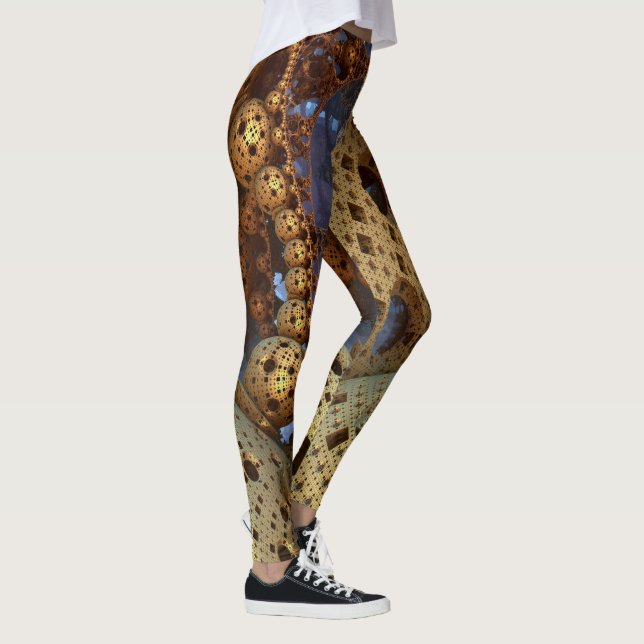 Fraktal konst 69 leggings (Höger)
