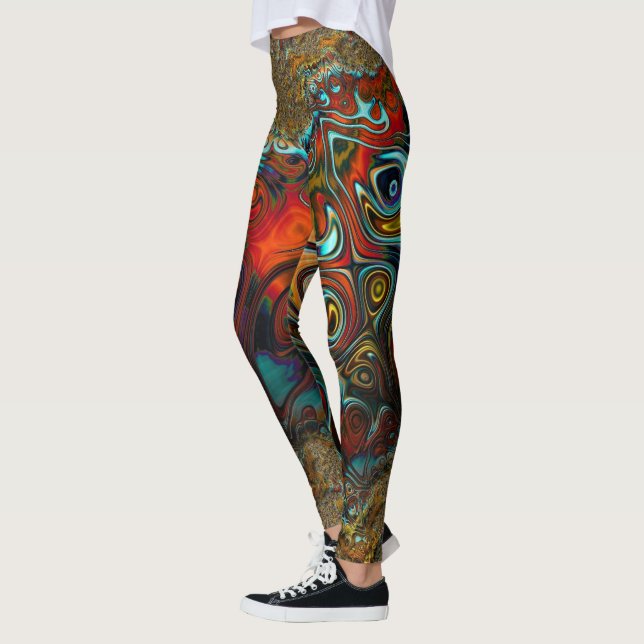 Fraktal konst 71 leggings (Vänster)