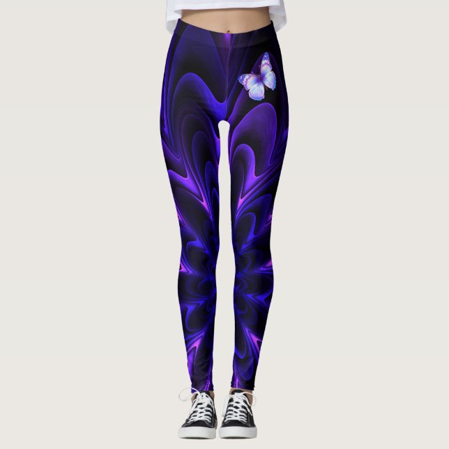 Fraktal konst 75 leggings (Framsida)