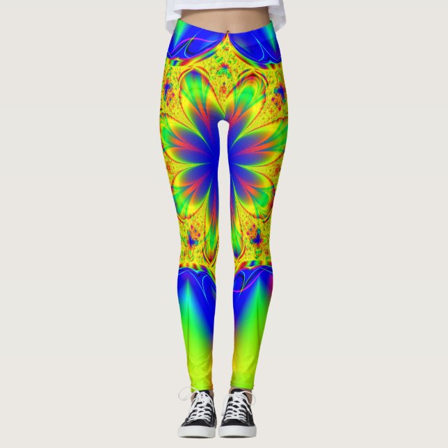 Fraktal konst 87 leggings (Framsida)
