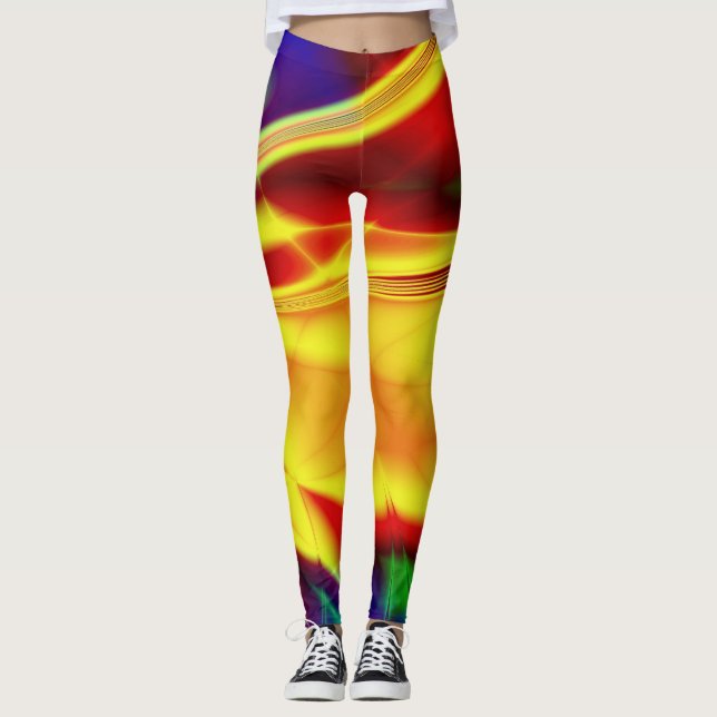 Fraktal konst 88 leggings (Framsida)