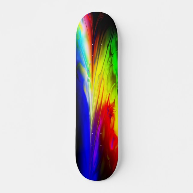 Fraktal konst D Skateboard Bräda 21,5 Cm (Framsida)