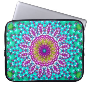 Fraktal Mandala 3 Laptop Fodral