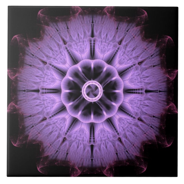 Fraktal Mandala Kakelplatta (Framsidan)