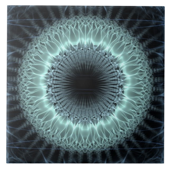 Fraktal Mandala Kakelplatta (Framsidan)
