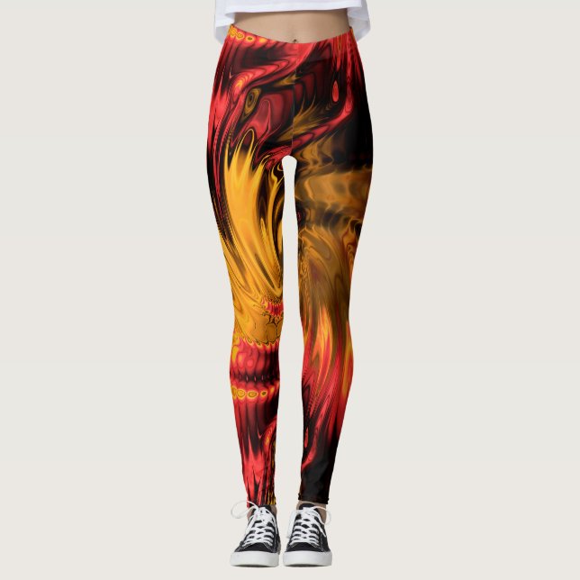 Fraktal Marmor 5-1 Leggings (Framsida)