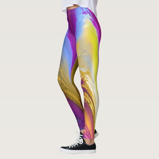 Fraktal Marmor 8-2 Leggings (Vänster)