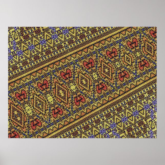 Fraktal matta design poster (Framsidan)