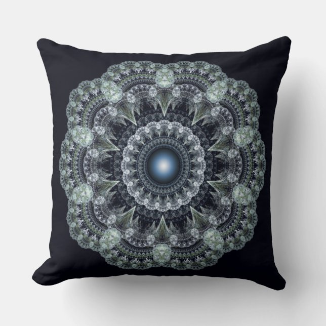 Fraktal oriental design kudde (Framsida)