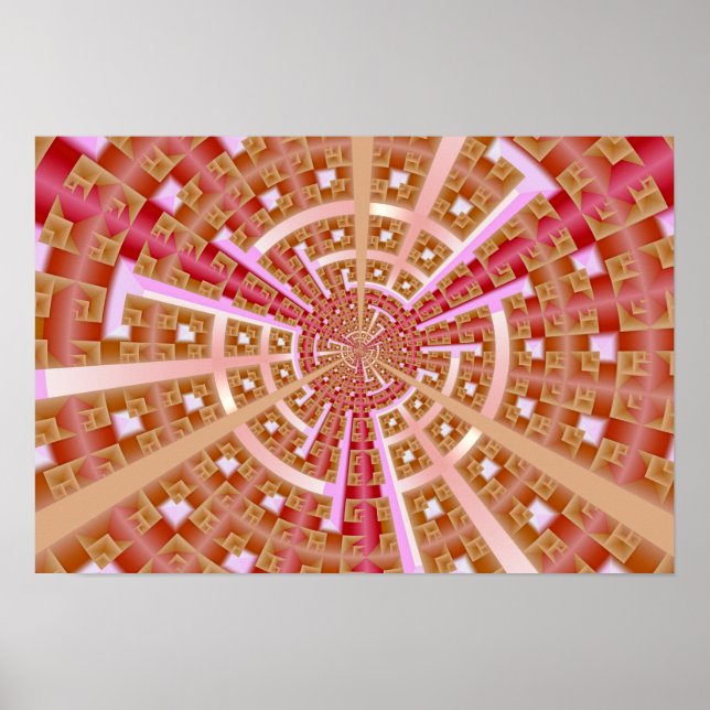 Fraktal rymdportal poster (Framsidan)