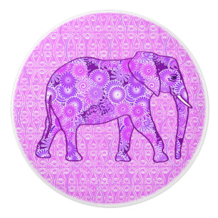 Fraktal virvel elefant - lila och orkidé knopp