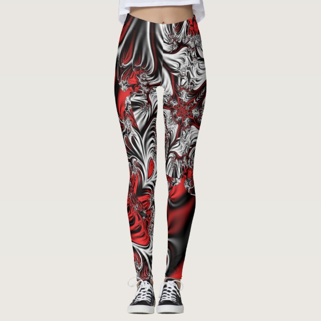 Fraktalens mönster leggings (Framsida)