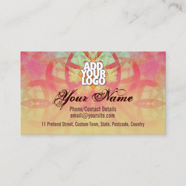 Fraktaliruz-AFFÄRSKORTET Visitkort (Framsida)